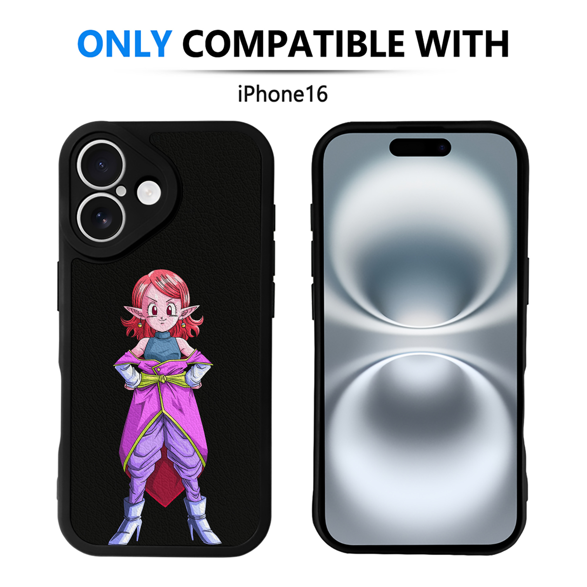（画像用） ドラゴンボール DRAGON BALL 【iPhone 16シリーズ対応】シリコンスマホケース（レザー調） 材質：シリコン